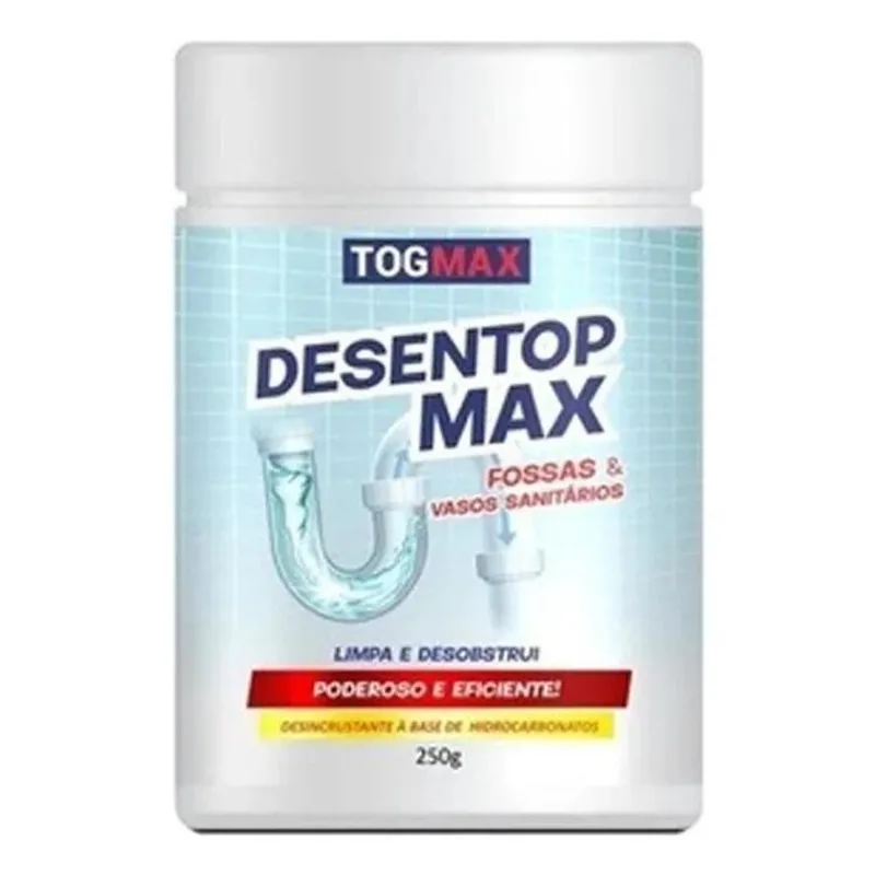 10x Desentop Max 250gr - Desincrustante Para Limpeza Domést