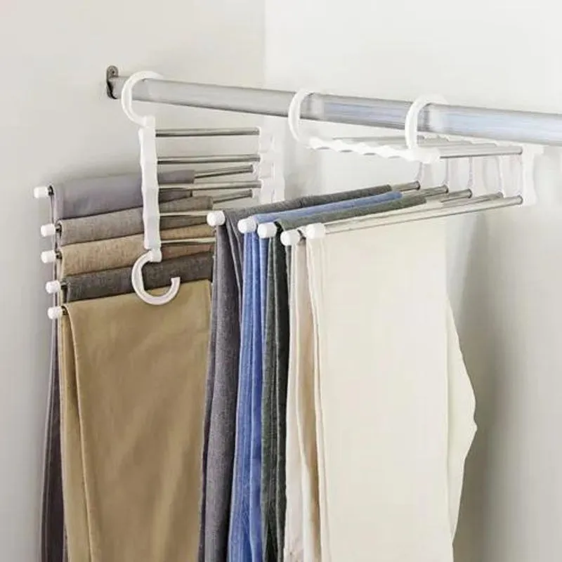 Vittak Cabide Mágico Inox Retrátil 5 Varetas Calças Otimiza