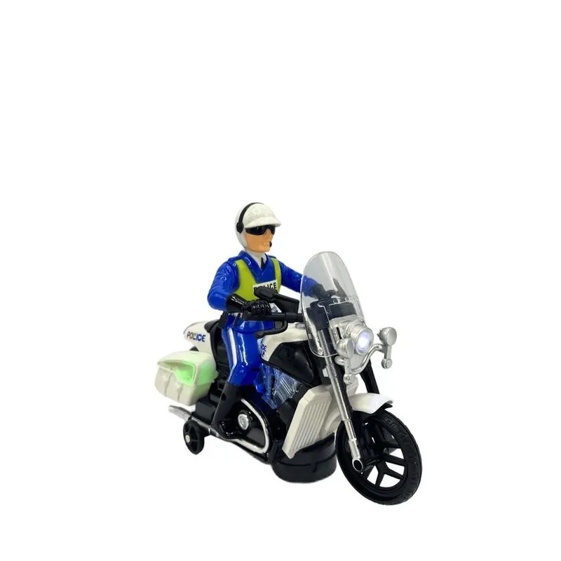 Brinquedo Motocicleta Policial Com Som E Luz A Pilhas