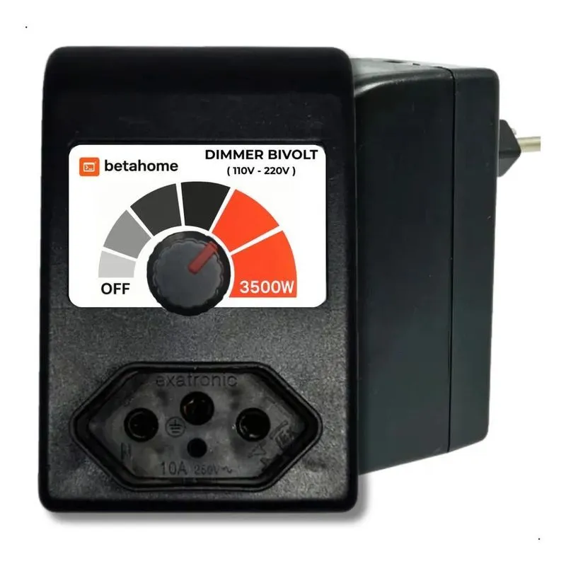 5x Controlador Eletrônico Dimmer 3500w Bivolt Regulador C/di