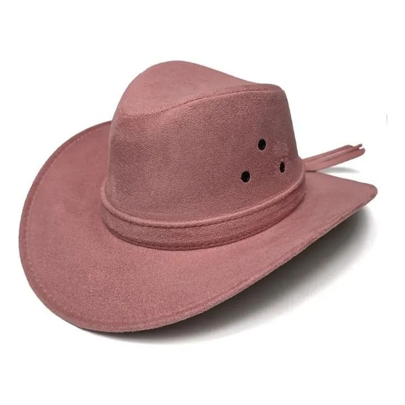 2x Chapéu Cowboy Country Americano Clássico Feltro Unissex