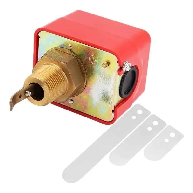 10x Chave De Fluxo Fluxostato Palheta Inox Água Rosca 1 Bsp