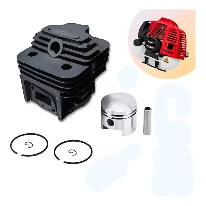 2x Kit Cilindro Pistão Roçadeira Tekna Toyama Terra 43cc 40m