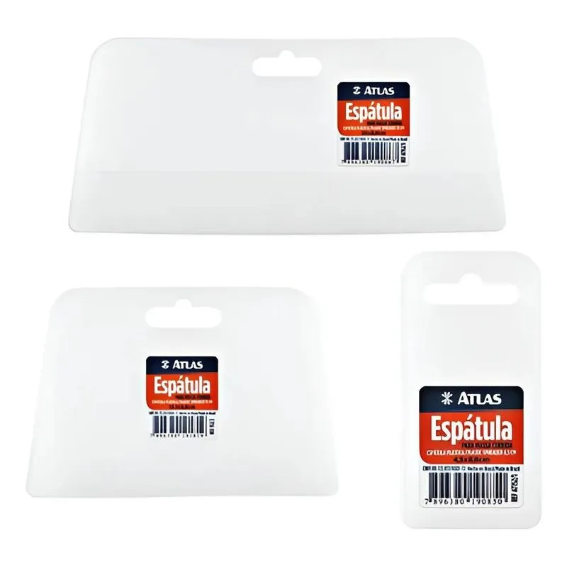 10x Kit Aplicador Espátula De Massa/pintura/cola Celulóide