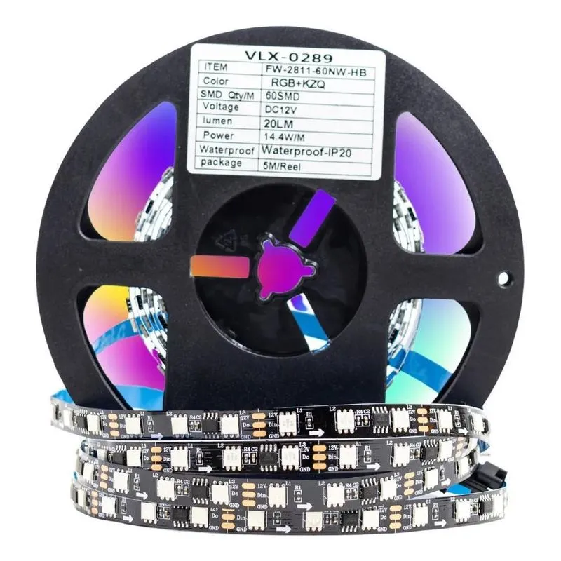 3x Fita Led Ws2811 Endereçável 5 Metros 300 Leds 12v Ip20 Vl