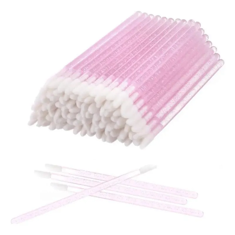 Bastão Aplicador Cotonete Com Glitter Cílios Ou Maquiagem Co
