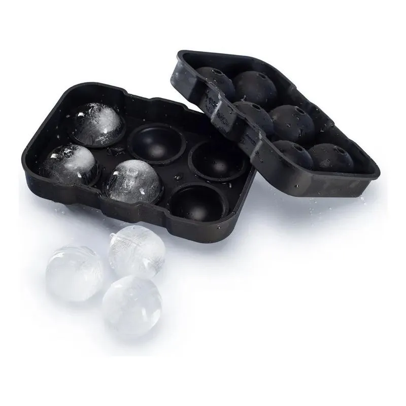 10x Vittak Forma De Gelo Esfera Bola Silicone Grande Redond
