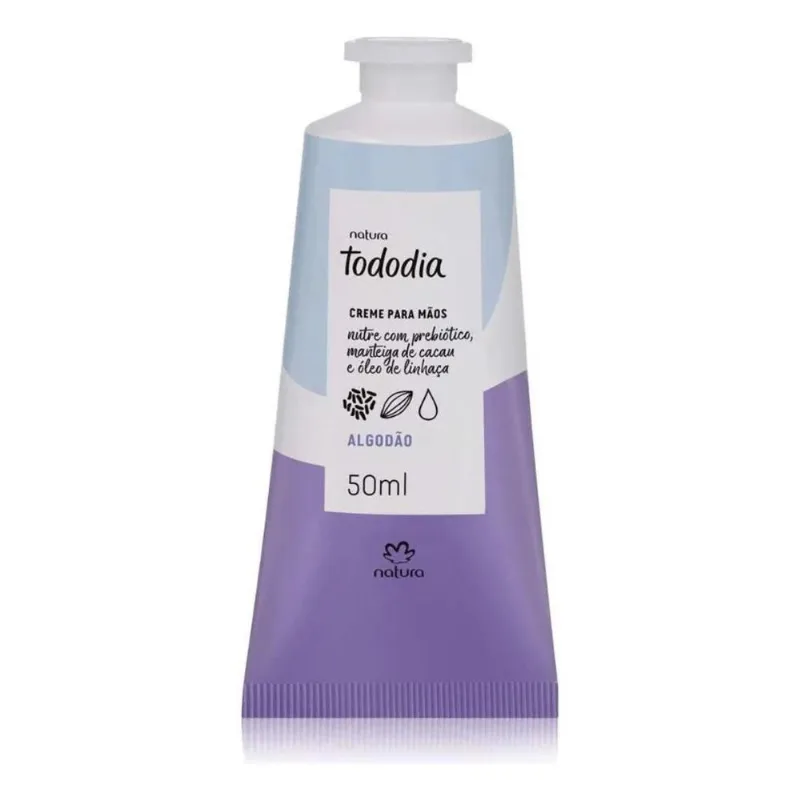 5x Creme Hidratante Para Mãos Natura Tododia - 50ml