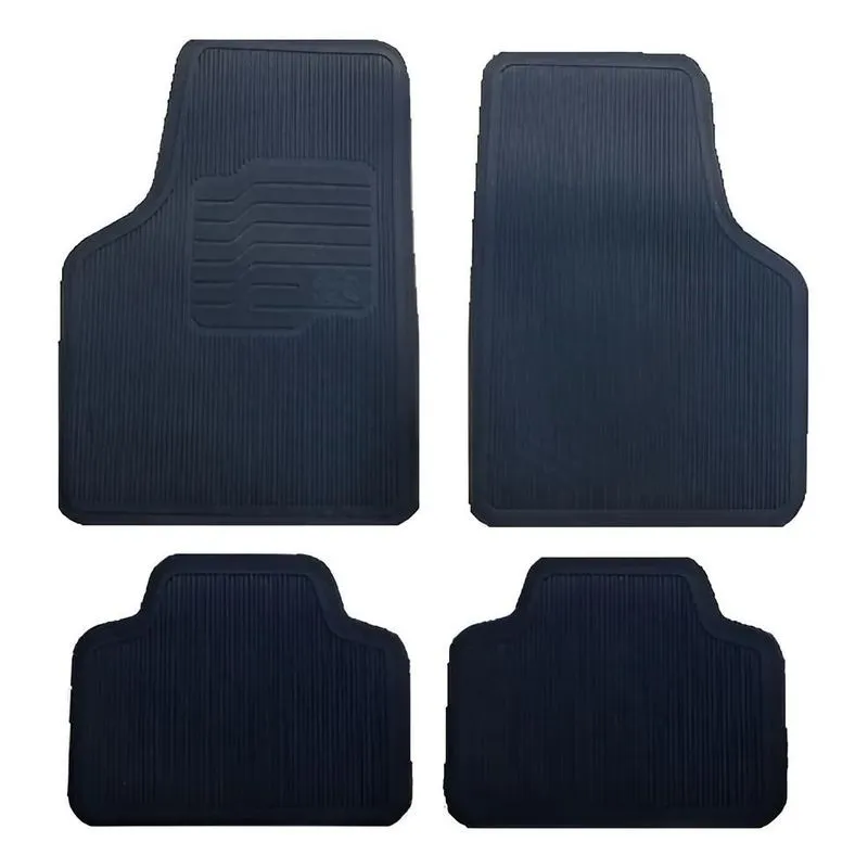 2x Tapete Automotivo Universal Carro Pvc 4 Peças Ecoló Borra