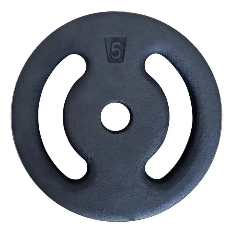 3x Anilha De 5 Kg Pintada - Fitness Prado