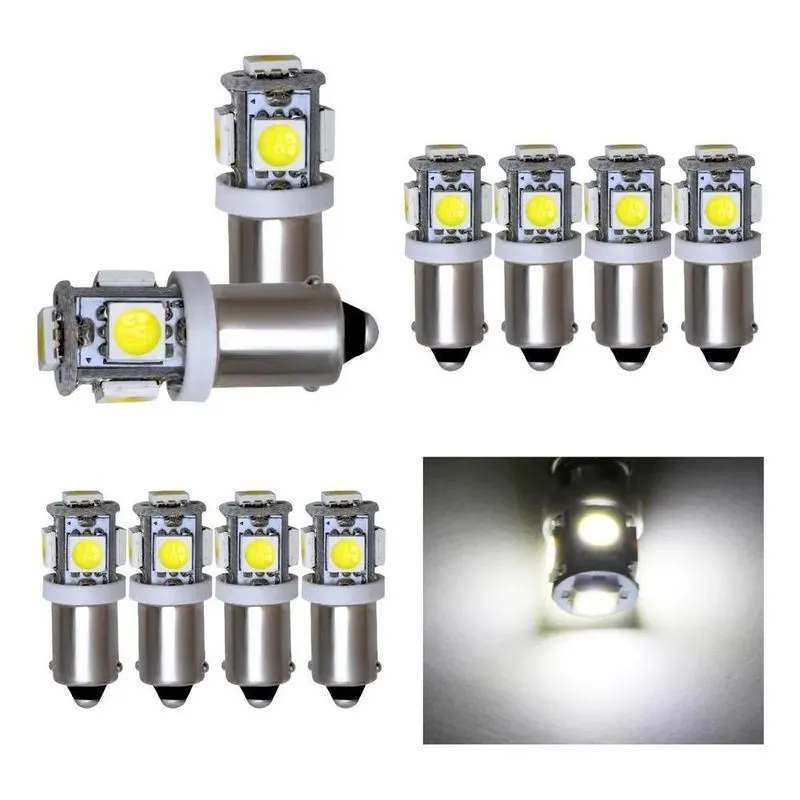 3x Kit 10 Lampada Ba9s 5 Led 5050 Branca T4w 69