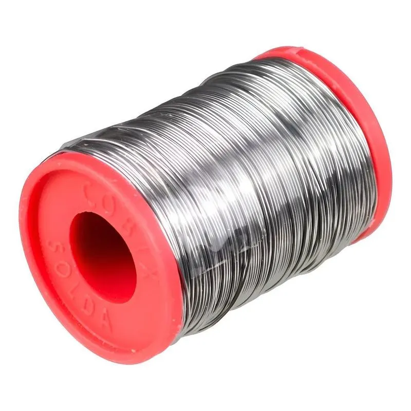 Solda Estanho 0.8mm Com Fluxo 63x37 Carretel 250g - Cobix