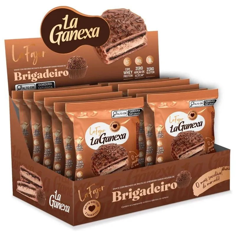 Kit 12 Unidades Snack La Fajor Laganexa Sabores Variados