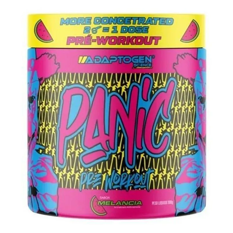 Pré Workout Panic 300g Concentrado Adaptogen Science Sabores