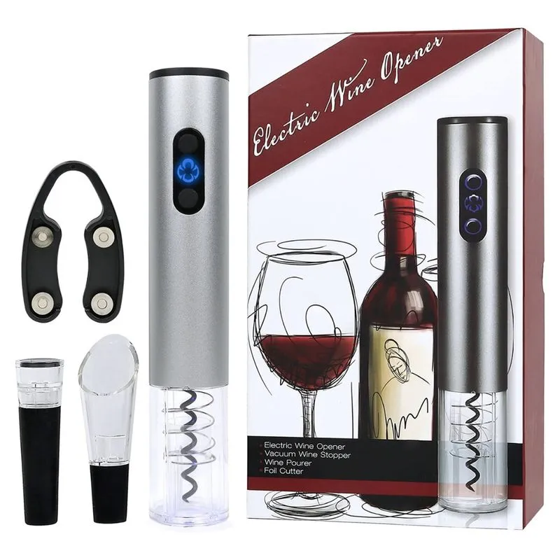 Saca Rolhas Abridor De Vinho Automático à Bateria Recarregável Usb