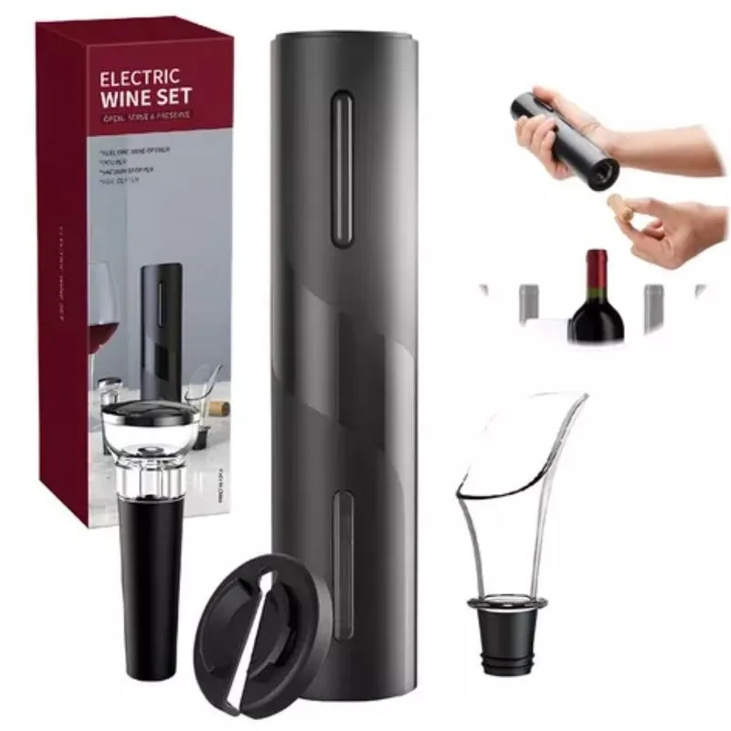Abridor Vinho Automático Bateria Portátil Grande Pequeno