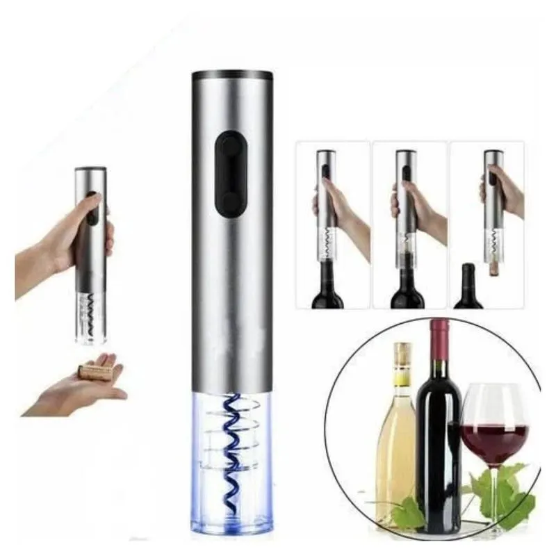 Saca Rolha Abridor De Vinhos Elétrico Aço Inoxidável
