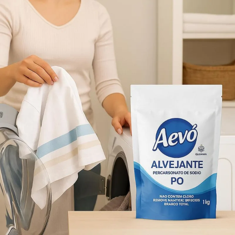 Kit 4 Alvejante Aevó 1kg Sem Cloro Roupas Brancas