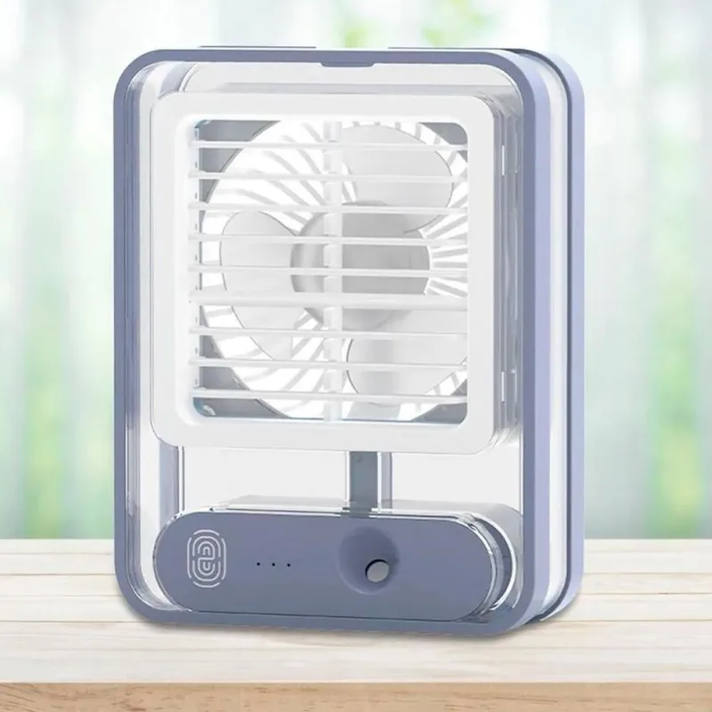 Climatizador Portátil Recarregável Ventilador E Úmidificador