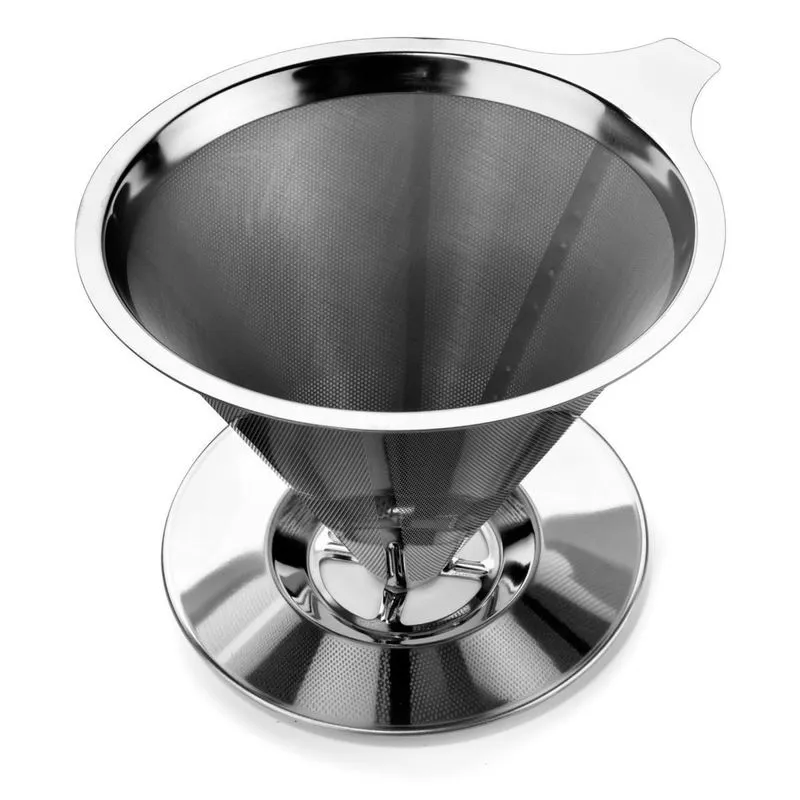 01 Coador De Café Pour Over Em Inox Não Precisa De Filtro