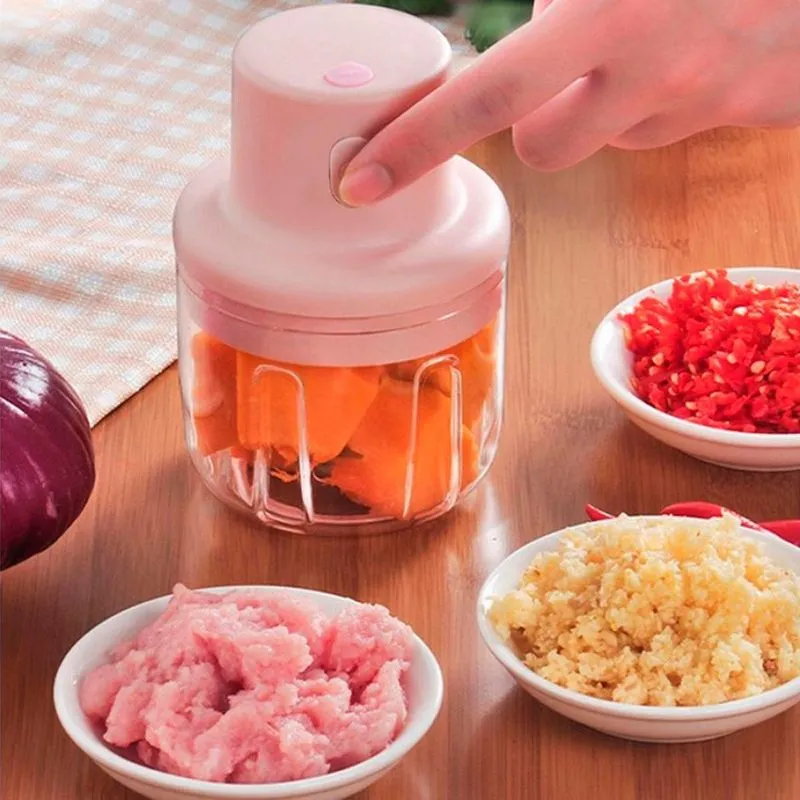 Mini Processador De Alimentos 110v/220v Eficiente E Versátil