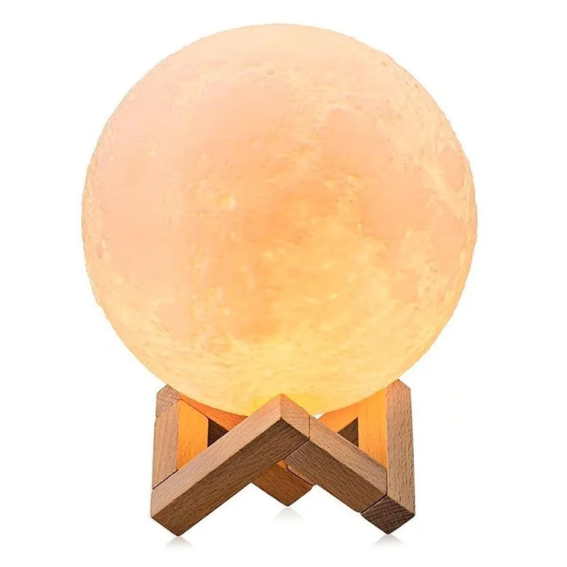 Abajur Lua Cheia 3d Umidificador Aromatizador Noites