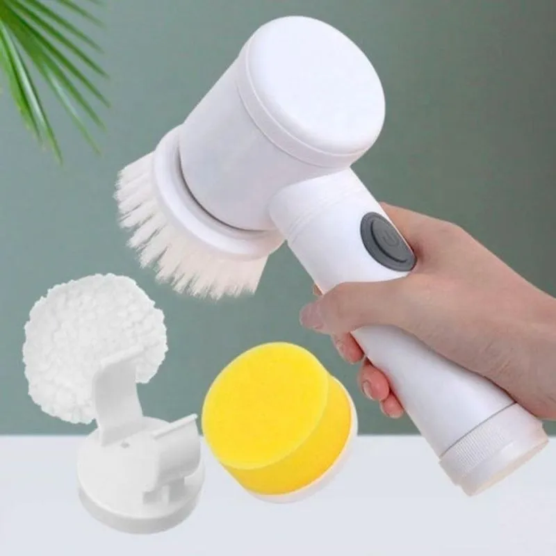 Escova Elétrica Usb Super Azulejo Microfibra 360º Ajustável