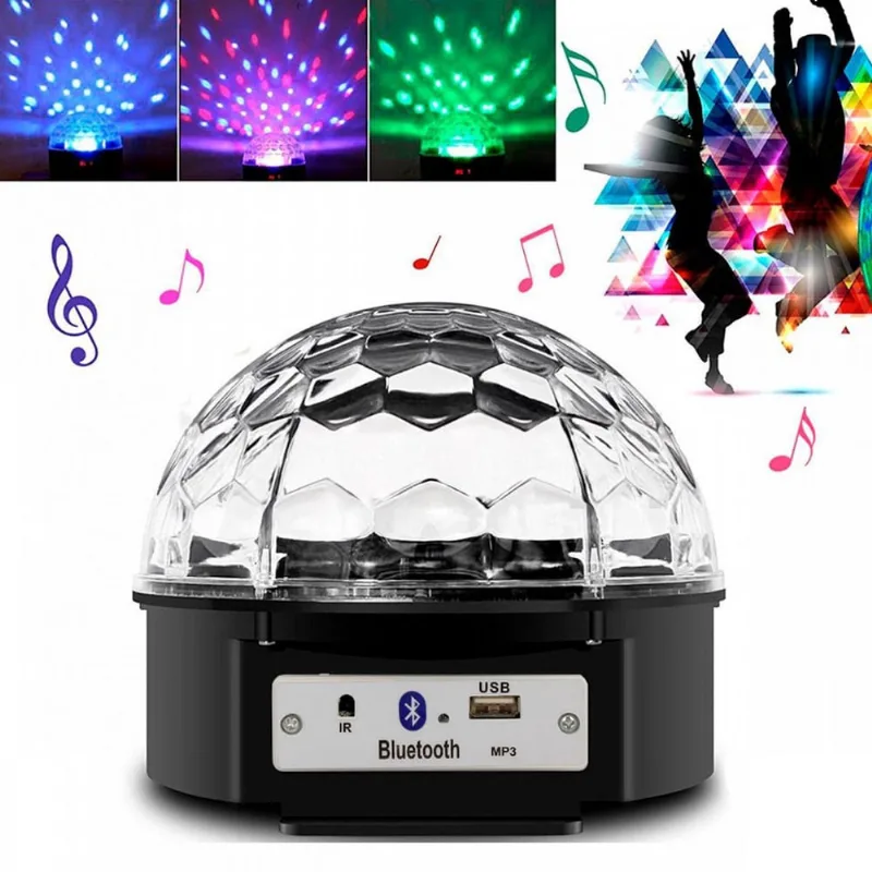 Globo De Espelho Balada Iluminação Festa Led Rotativo Usb