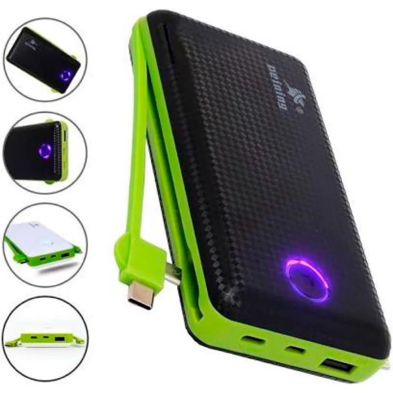 Carregador Power Bank 20000Mah Bateria Rápida E
