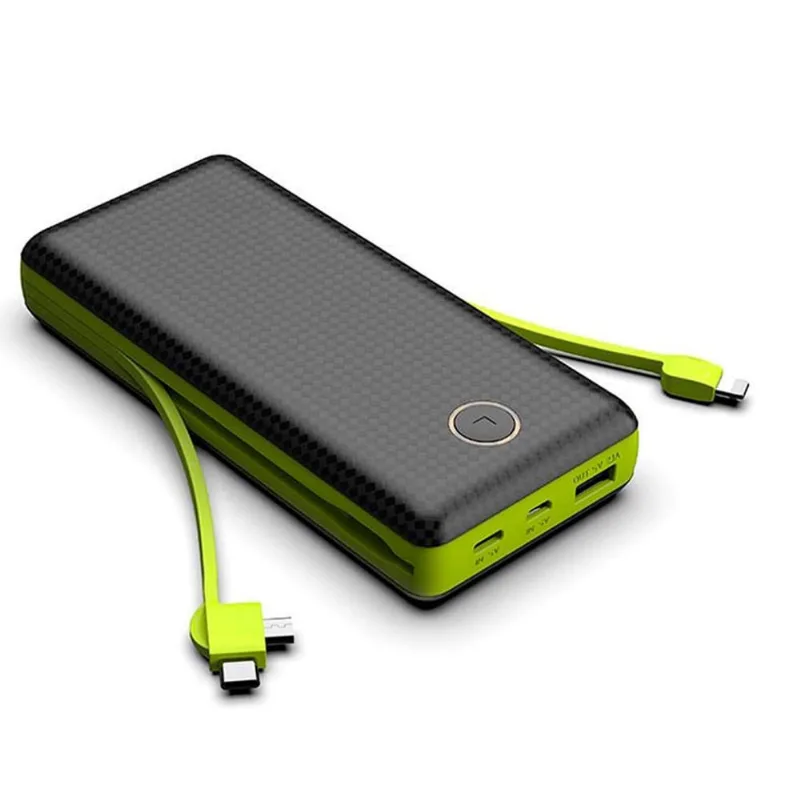 Carregador Power Bank 20000Mah Rápido E Versátil