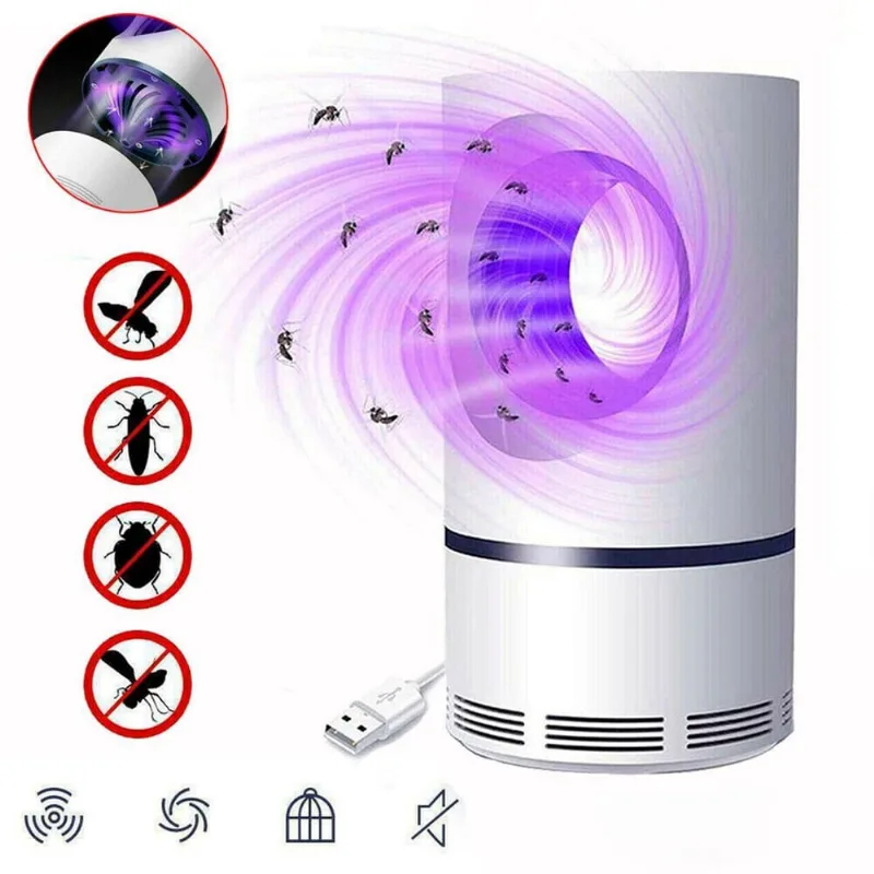 Repelente Mata Mosquito Elétrico Com Led Uv Para Insetos
