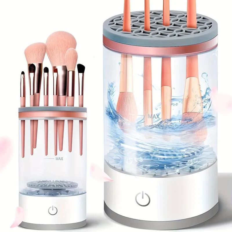 Limpador Recarregável Pincéis Maquiagem Automático Usb