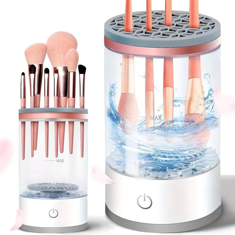 Limpador Elétrico Para Pincéis De Maquiagem Recarregável