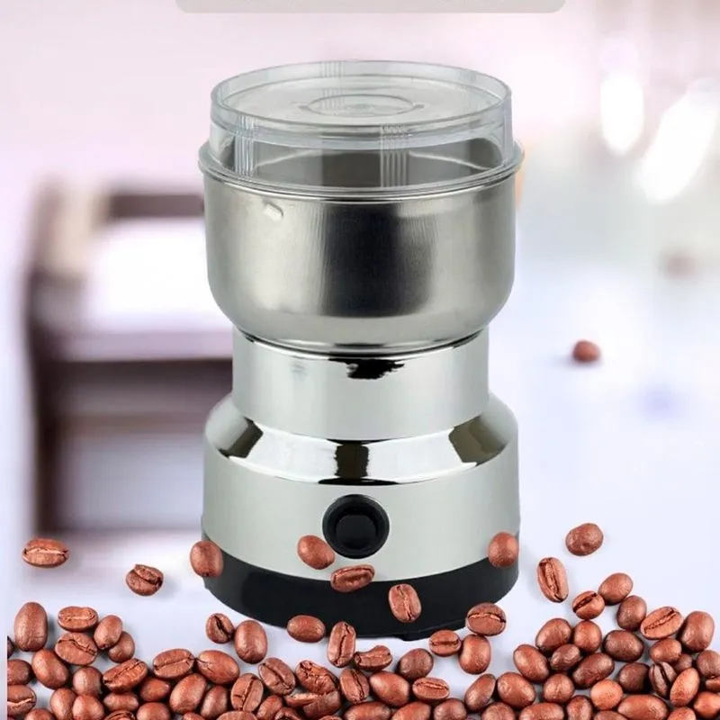 Mini Moedor Café Elétrico Aço Inoxidável Ideal Moer Grãos E