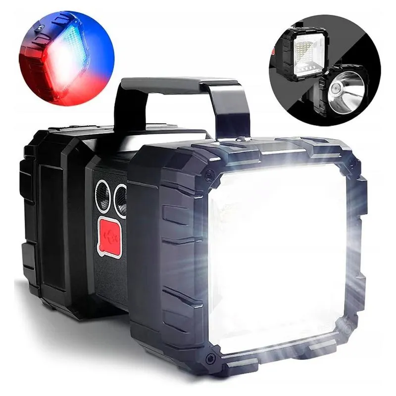 Lanterna Multifuncional Led Recarregável Tática Forte Mini