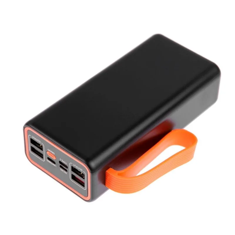 Power Bank 30000Mah Com 4 Usb E Recarga Turbo Para Celular