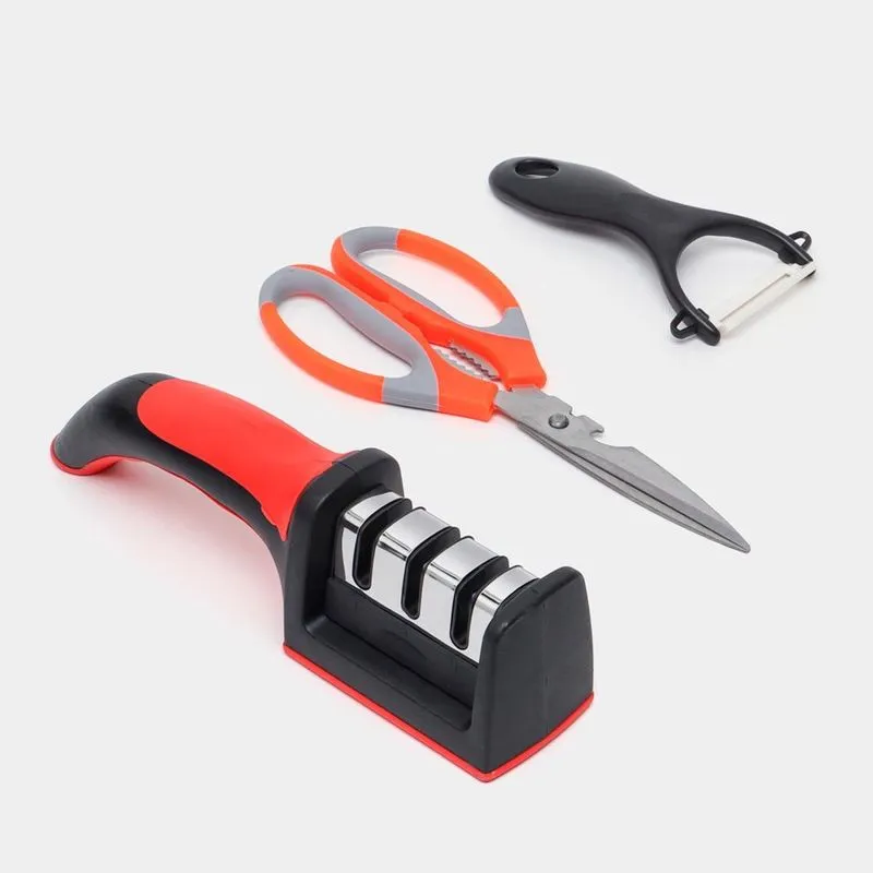 Kit Amolador Profissional Para Facas Churrasco E Cozinha