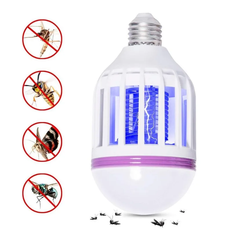 Lâmpada Armadilha Uv Led Mata Mosquitos Pernilongos