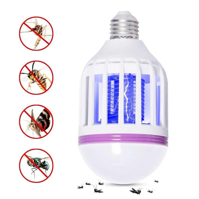 Luminária Led Mata Pernilongos Mosquitos Uv Armadilha 15w
