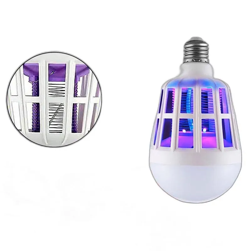 Luz UV Led Mata Mosquitos Pernilongos Lâmpada 15W Potente