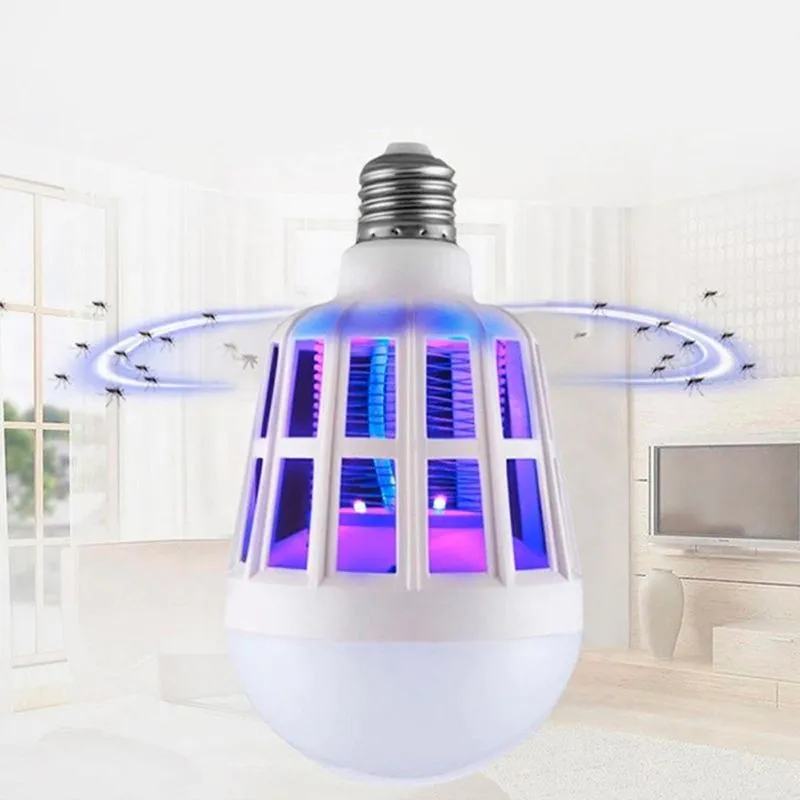 Lâmpada Armadilha Mata Mosquitos Pernilongos Luz Uv