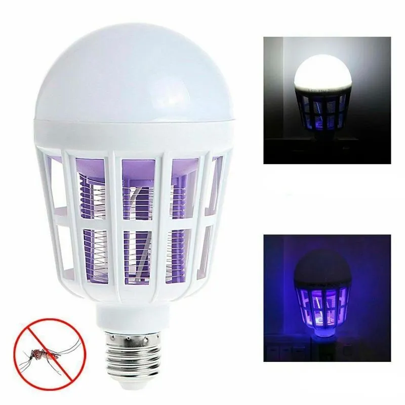 Luminária Led Mata Mosquitos Pernilongos Armadilha Uv