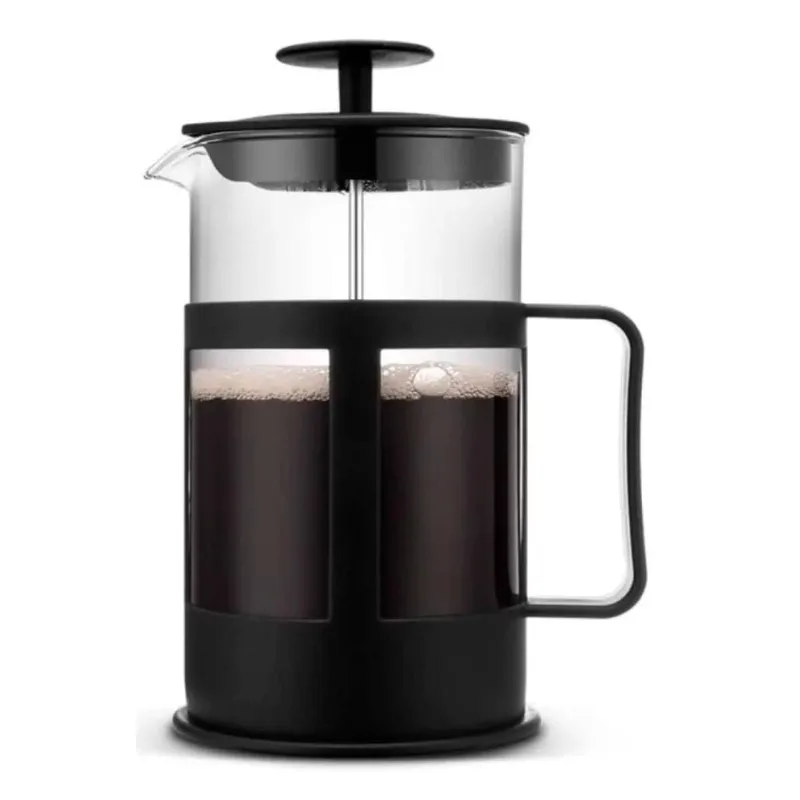 Prensa Francesa Manual Para Café 350ml Vidro Filtro Moedor