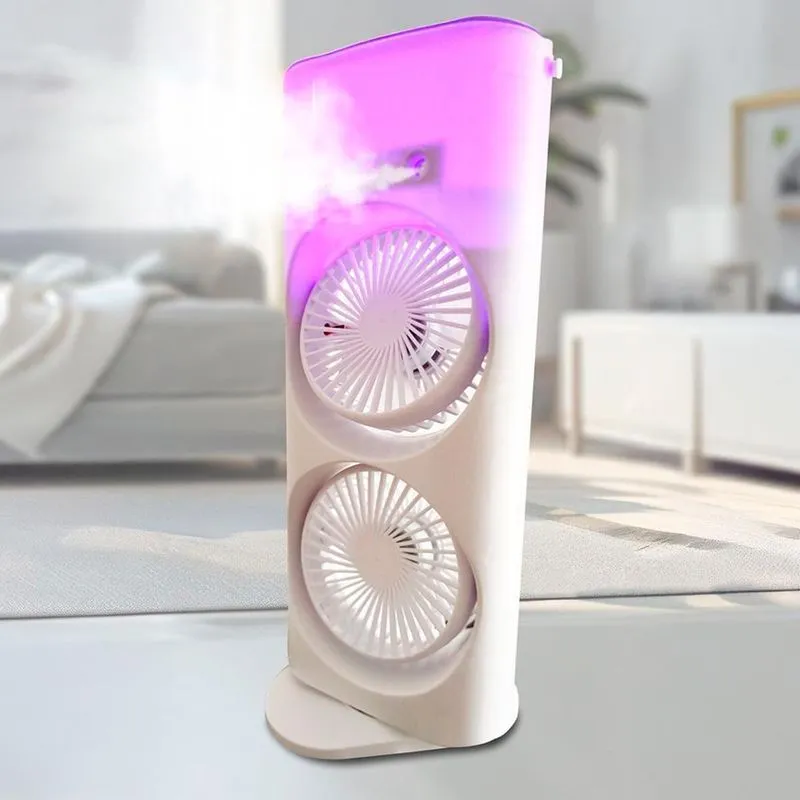 Ventilador Torre Usb Potente Duplo Mesa Melhor Conforto