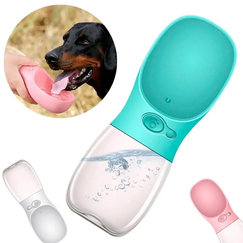 Bebedouro Portátil Para Passeios Com Cachorro E Gato