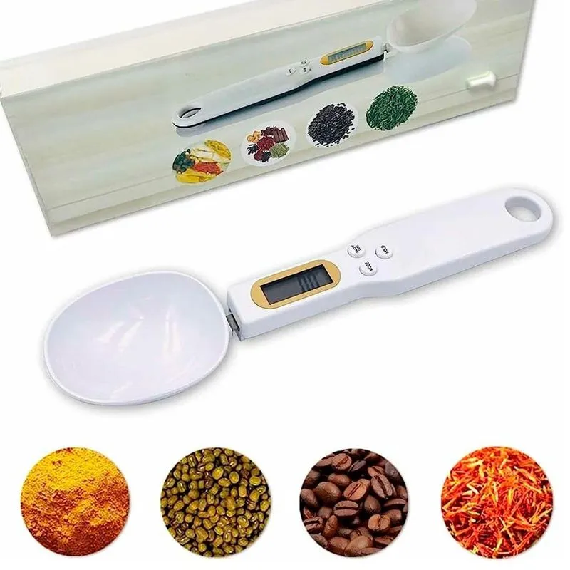 Colher Medidora Com Escala Digital Para Precisão Na Cozinha