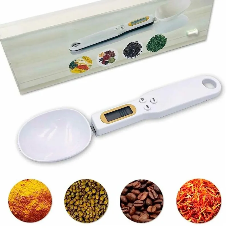 Colher Digital Com Balança Para Pesar Alimentos Com Precisão