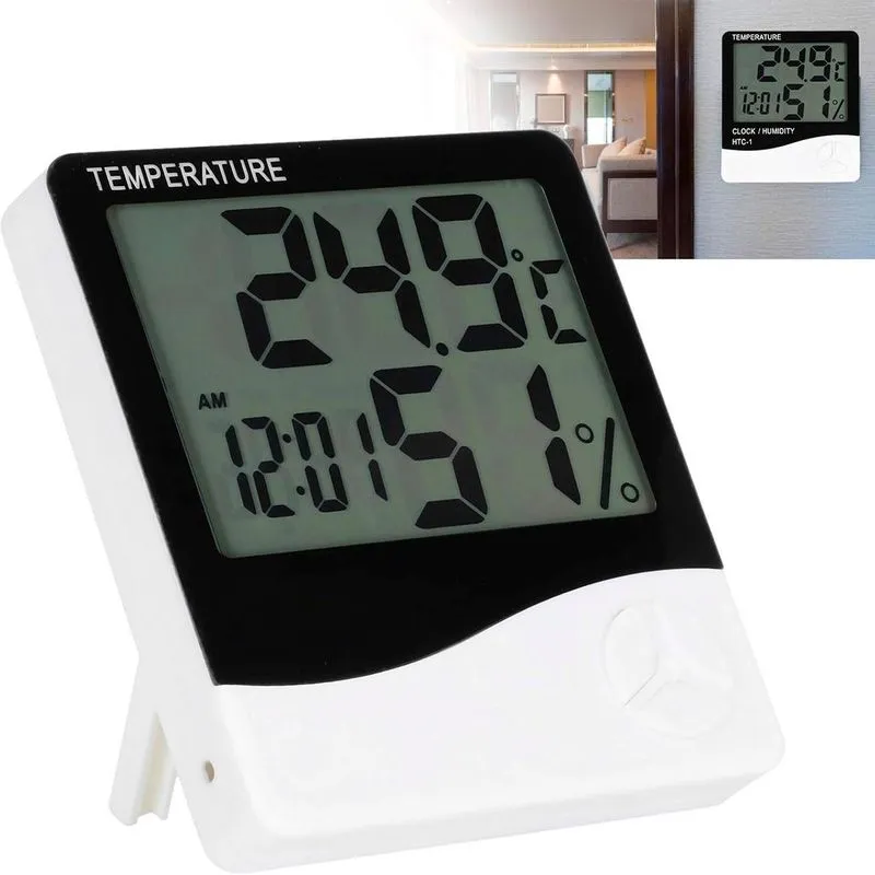 Higrômetro Digital Medição Exata De Temperatura E Umidade