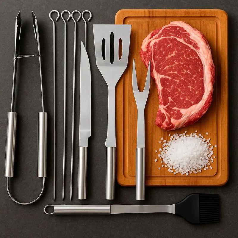 Kit Churrasco Profissional Para Usar Em Casa Ou Sítio
