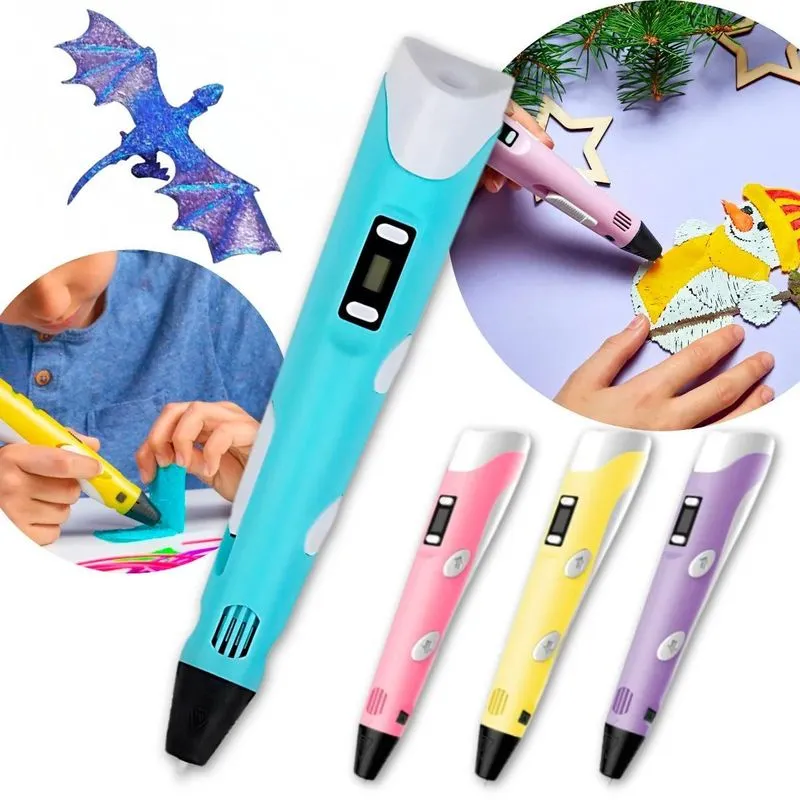 Caneta 3d Tridimensional Cores Impressão Educativo